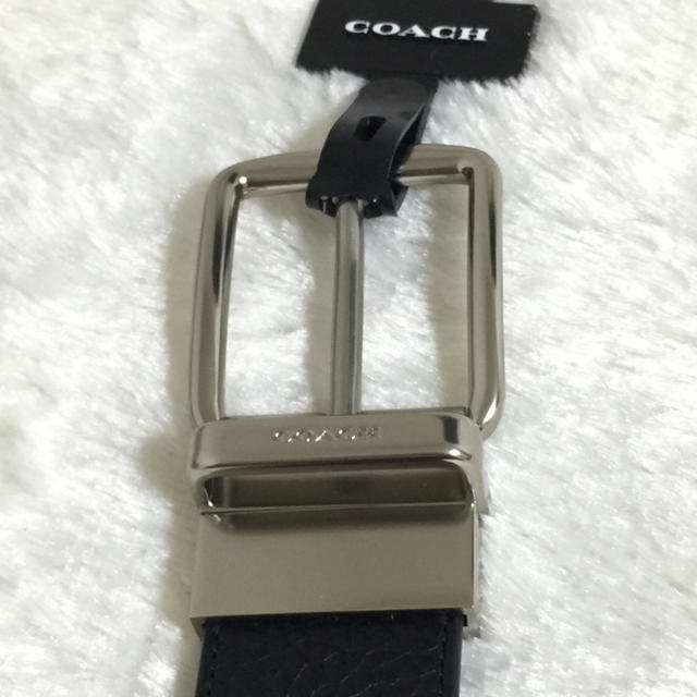 COACH(コーチ)のコーチ リバーシブル レザー ベルト ワイド ハーネス カット  ペプルド メンズのファッション小物(ベルト)の商品写真