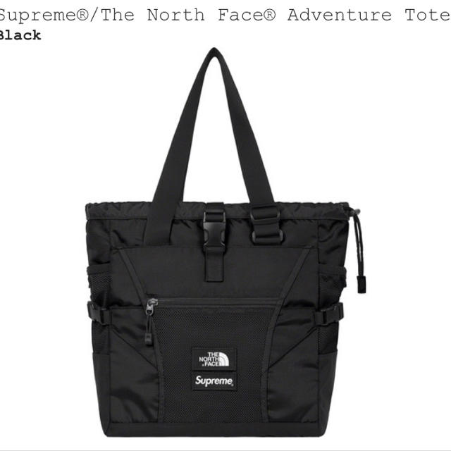 Supreme North Face  Tote bag 黒バッグ