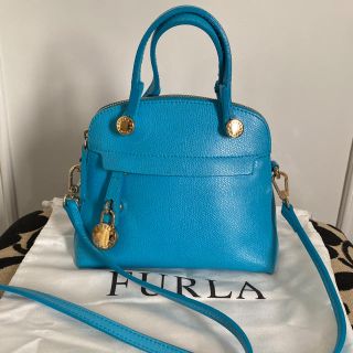 FURLA フルラ パイパー★数回のみ使用 ターコイズブルー