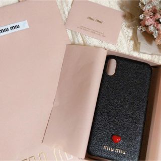 ミュウミュウ(miumiu)のMIUMIU iPhoneXケース(iPhoneケース)