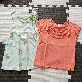 コンビミニ(Combi mini)の【Combi  mini】キッズ♡半袖カットソー   100cm  2点セット(Tシャツ/カットソー)