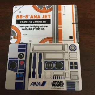 エーエヌエー(ゼンニッポンクウユ)(ANA(全日本空輸))のANA スターウォーズ　カード二枚組(航空機)