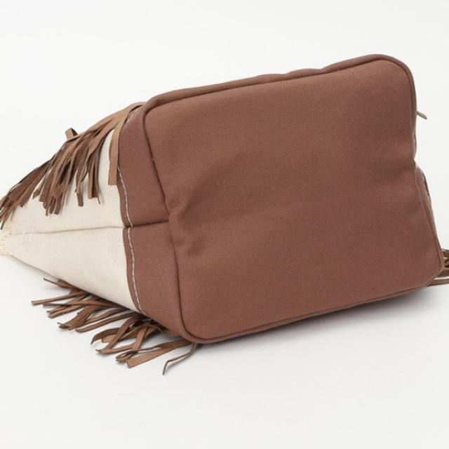 ayako SideFringeToteBag[S]CAMEL