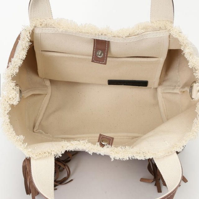 ayako SideFringeToteBag[S]CAMEL