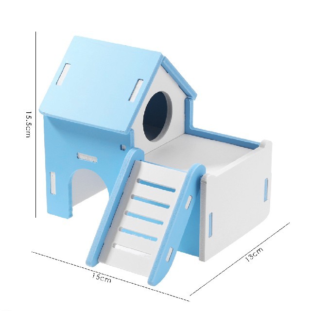 h11 シンプルハシゴハウス　青色 その他のペット用品(小動物)の商品写真