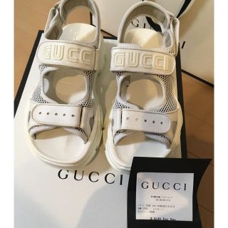 グッチ(Gucci)の期間ごり様専用　グッチ GUCCI レザー ストラップ サンダル サイズ7 (サンダル)