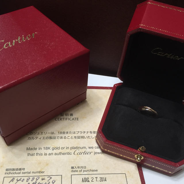 Cartier(カルティエ)の カルティエ トリニティリング 現行品 レディースのアクセサリー(リング(指輪))の商品写真