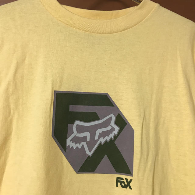 Supreme(シュプリーム)のワケアリ　FOX RACING Tシャツ　L イエロー メンズのトップス(Tシャツ/カットソー(半袖/袖なし))の商品写真