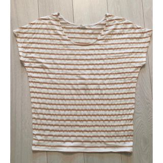 スピックアンドスパン(Spick & Span)の【ふぅ様専用】カラシカラーボーダーTシャツ カットソー トップス(Tシャツ(半袖/袖なし))