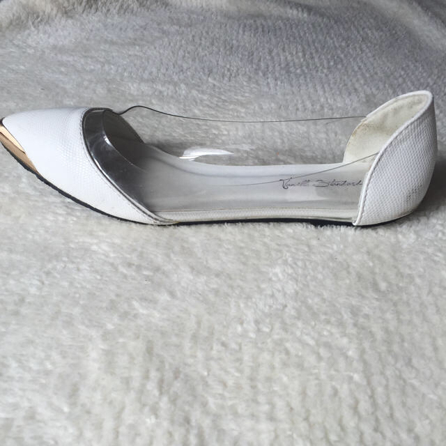 メタルトゥ フラットパンプス レディースの靴/シューズ(ハイヒール/パンプス)の商品写真