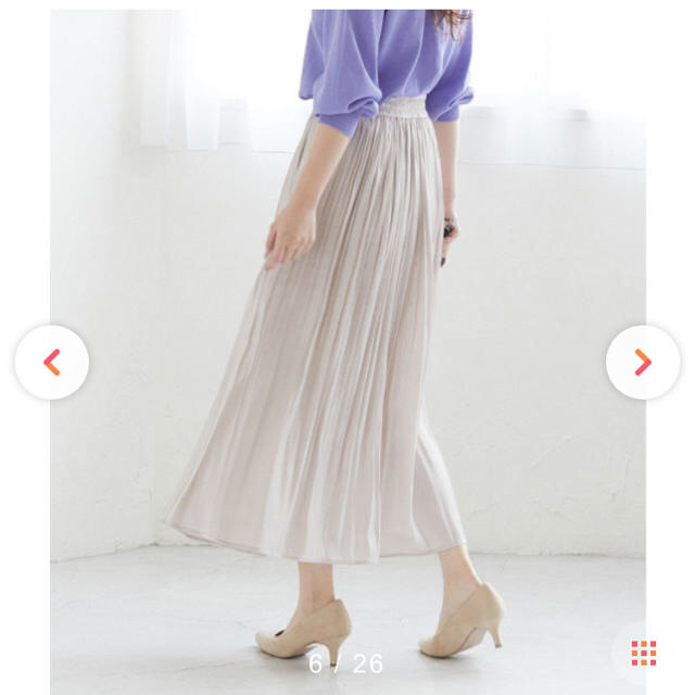 ViS(ヴィス)の断捨離♡ViSシャイニーサテンプリーツスカート☆ レディースのスカート(ロングスカート)の商品写真