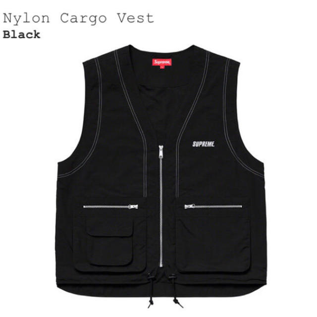 Supreme(シュプリーム)のsupreme 19ss Nylon Cargo Vest L メンズのトップス(ベスト)の商品写真