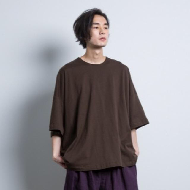 Dulcamara(ドゥルカマラ)のDulcamara square short sleeve tee purple メンズのトップス(Tシャツ/カットソー(半袖/袖なし))の商品写真