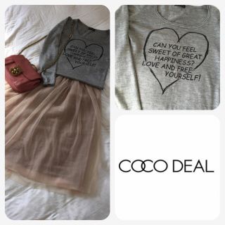 ココディール(COCO DEAL)のロゴニット(ニット/セーター)