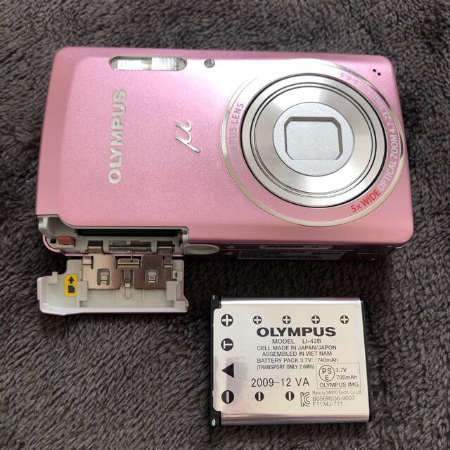 １着でも送料無料】 OLYMPUS μ-5010 ピンク デジタルカメラ