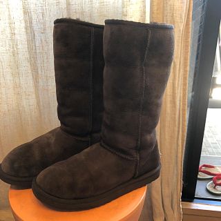 アグ(UGG)のUGGアグ　ロングムートンブーツ　サイズ8(ブーツ)