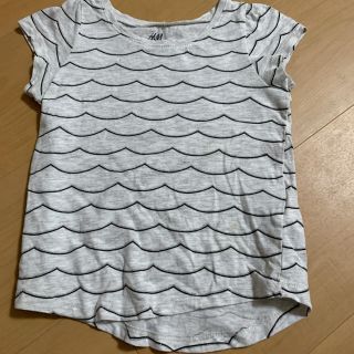 エイチアンドエイチ(H&H)のH&M 波柄　キラキラ　Tシャツ　90(Tシャツ/カットソー)