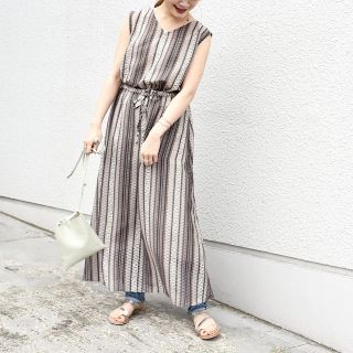 シップスフォーウィメン(SHIPS for women)の【Bocchi様専用】ジオメトリックペイズリープリントワンピース(ロングワンピース/マキシワンピース)