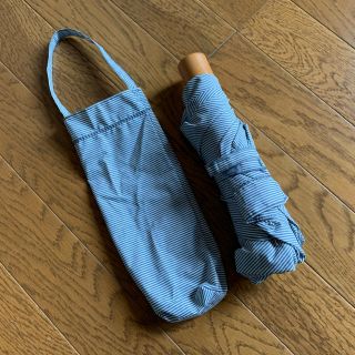 ムジルシリョウヒン(MUJI (無印良品))の無印良品 ポリエステル混シャンブレー日傘 (日用品/生活雑貨)