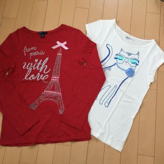 ギャップキッズ(GAP Kids)のGap Kids＊160cm＊長袖＆半袖Tシャツセット(Tシャツ/カットソー)