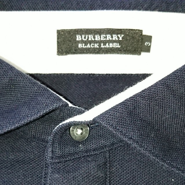 BURBERRY BLACK LABEL(バーバリーブラックレーベル)のバーバリー BURBERRY ブラックレーベルワンポイント 半袖ポロシャツ  メンズのトップス(ポロシャツ)の商品写真