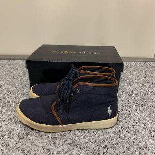 ポロラルフローレン(POLO RALPH LAUREN)のPolo by Ralph Lauren ハイカットスニーカー 24cm 箱付(スニーカー)