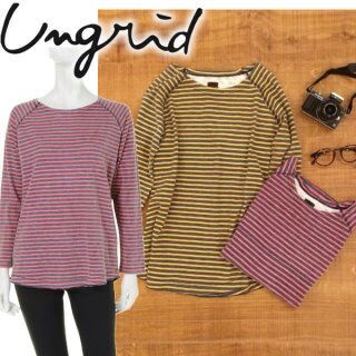 アングリッド(Ungrid)のしましま様専用 アングリッド ボーダーシャツ イエロー(Tシャツ(長袖/七分))