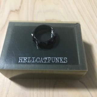 ヘルキャットパンクス(HELLCATPUNKS)のHELLCATPUNKS スタッズリング 11号　黒　ヘルキャットパンクス(リング(指輪))