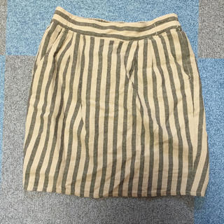 サマンサモスモス(SM2)の春ストライプタイトスカート(ひざ丈スカート)
