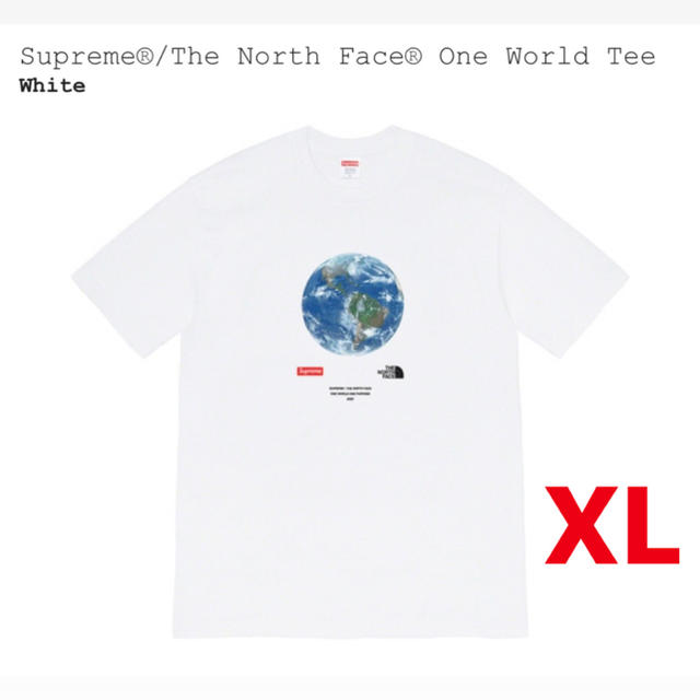 supreme north face one world tee L