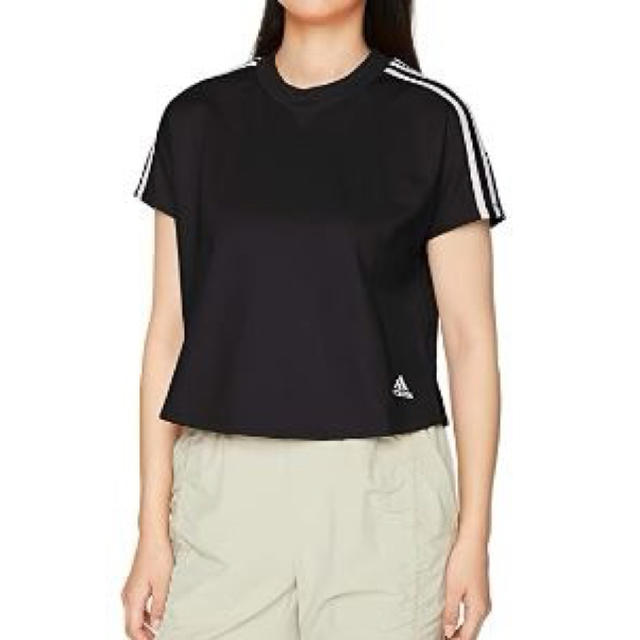 adidas(アディダス)のアディダス　ダブルニット　レディース　Tシャツ レディースのトップス(Tシャツ(半袖/袖なし))の商品写真
