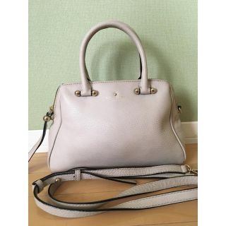 ケイトスペードニューヨーク(kate spade new york)の【期間限定！大幅お値引き】kate spade ハンドバッグ グレージュ レザー(ハンドバッグ)