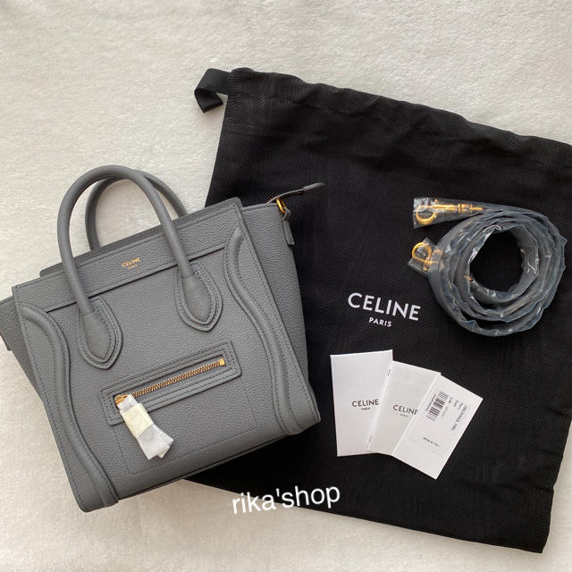 celine - 新品未使用 CELINE ラゲージ ナノ コール kholの通販 by