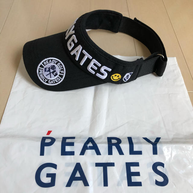 PEARLY GATES(パーリーゲイツ)の新品未使用　パーリーゲイツ  サンバイザー スポーツ/アウトドアのゴルフ(その他)の商品写真