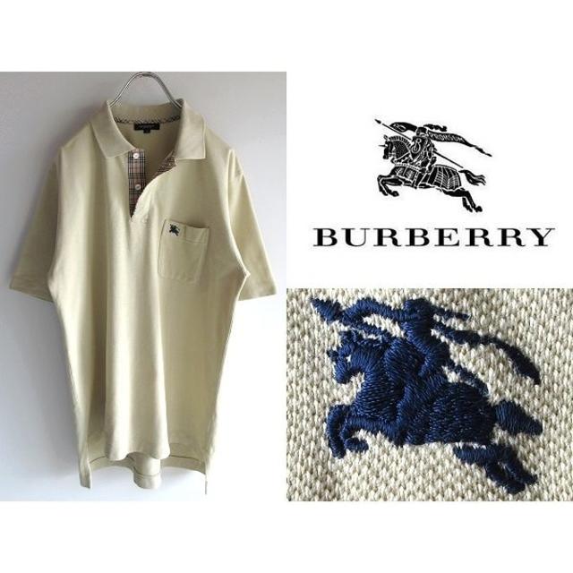 BURBERRY LONDON ロゴ刺繍ポロシャツ-