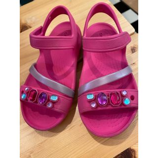 クロックス(crocs)のココ様　専用　クロックス サンダル   C10 17.5 (サンダル)