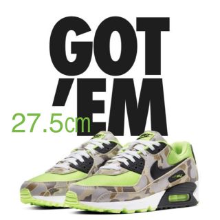 ナイキ(NIKE)の27.5㎝ NIKE AIR MAX 90 GREEN CAMO(スニーカー)