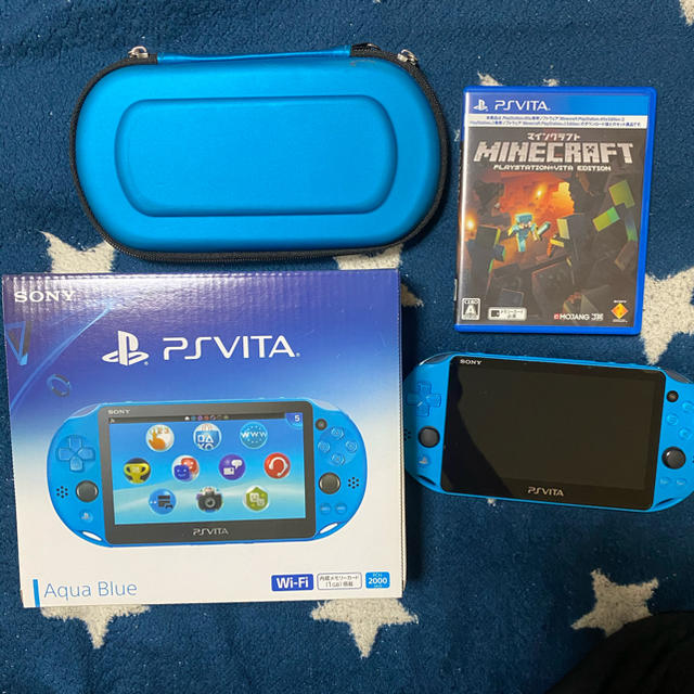 PlayStation Vita Aqua Blue PCH-2000 中古美品 国内外の人気！ 8192円