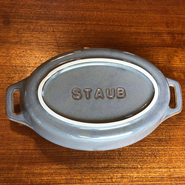 STAUB オーバルディッシュ グレー