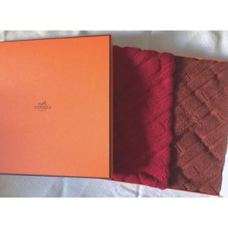 エルメス(Hermes)の【新品未使用】HERMES ハンドタオル　2枚セット(タオル/バス用品)