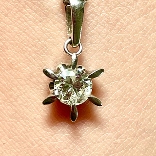 プラチナ　0.377ダイヤモンドネックレス(ネックレス)