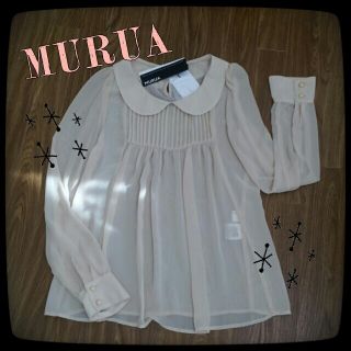 ムルーア(MURUA)のMURUA☆新品☆シフォンブラウス(シャツ/ブラウス(長袖/七分))