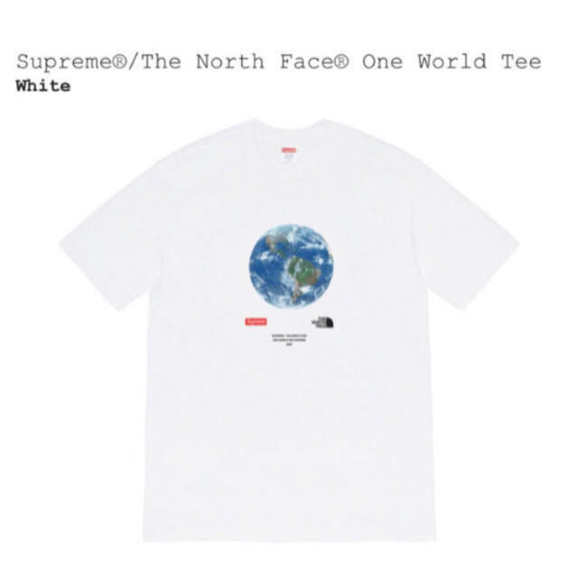 L Supreme®/The North Face® One World TeeTシャツ/カットソー(半袖/袖なし)