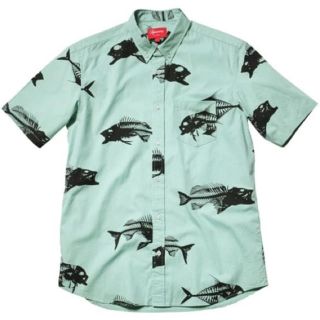 シュプリーム(Supreme)のレア　2010SS Supreme fishbone shirt 半袖シャツ(シャツ)