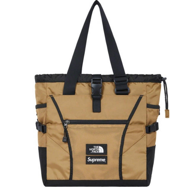 supreme the north face tote トート　ゴールドトートバッグ