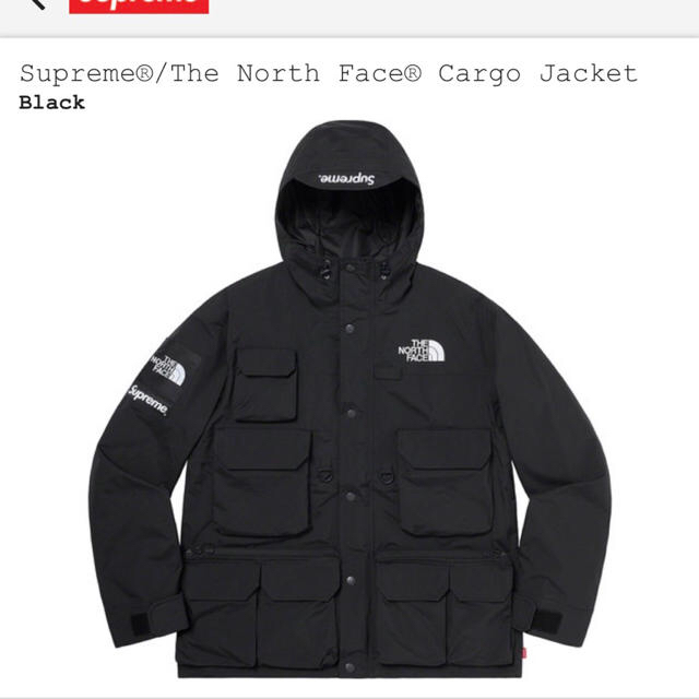 Supreme(シュプリーム)のSupreme The north face Cargo Jacket ブラック メンズのジャケット/アウター(ダウンジャケット)の商品写真