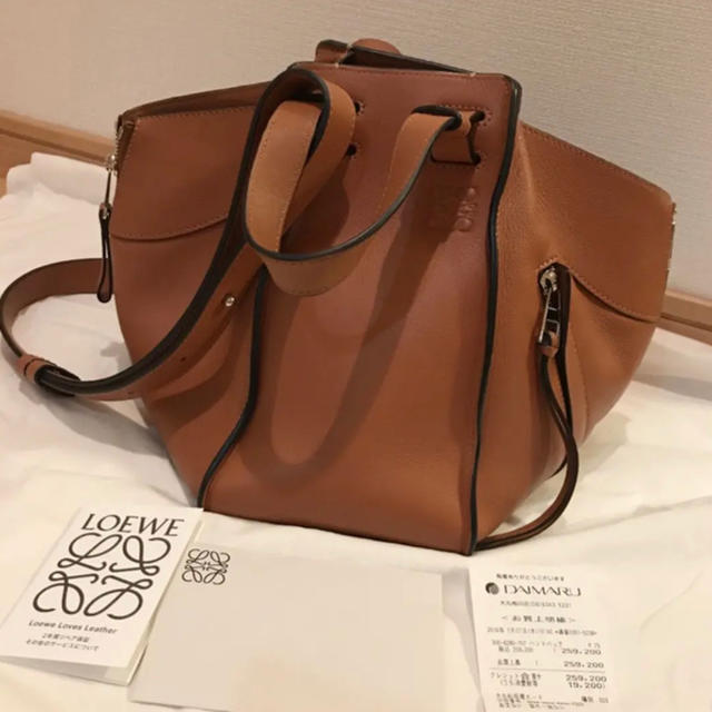 バッグロエベ LOEWE ハンモック スモール タン