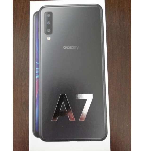 スマートフォン/携帯電話Galaxy A7　ブラック　モバイル　新品未開封