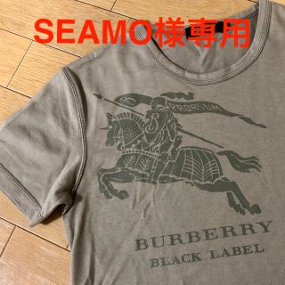 バーバリーブラックレーベル(BURBERRY BLACK LABEL)のバーバリー ブラックレーベル ビックホースがお洒落なTシャツS 女性にも♪(Tシャツ/カットソー(半袖/袖なし))