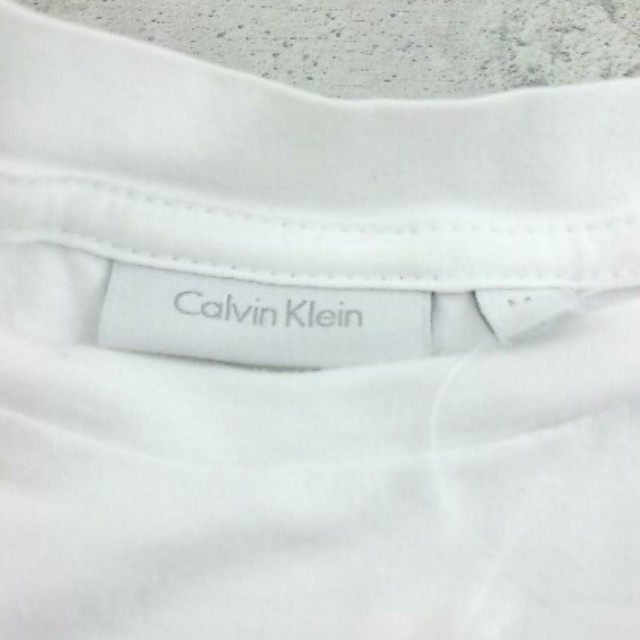 Calvin Klein(カルバンクライン)のCalvin Klein　総柄　ホワイト×グレー　状態良好　ユニセックス メンズのトップス(Tシャツ/カットソー(半袖/袖なし))の商品写真